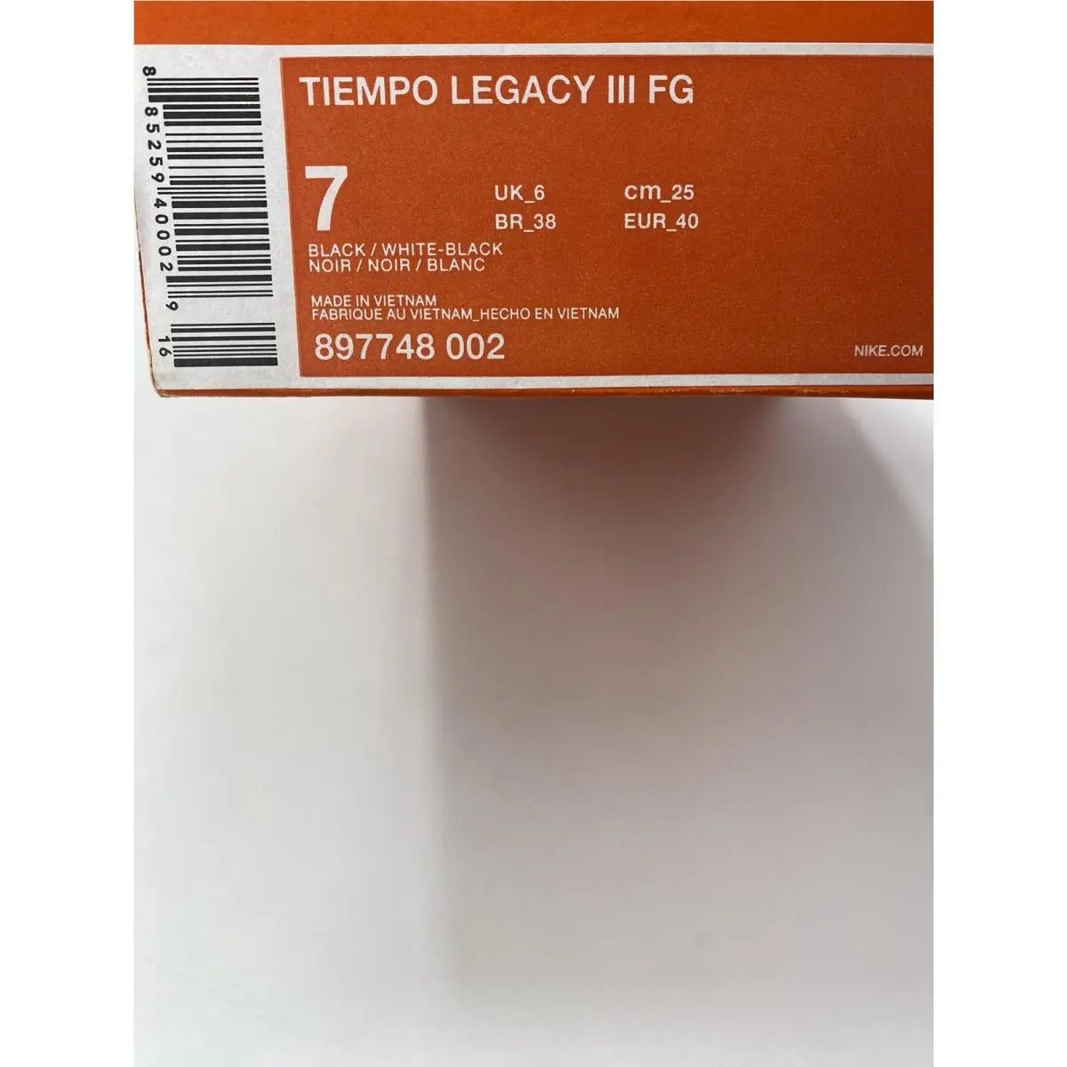 Nike shoes - Nike Tiempo Legacy - Tiempo Legacy - 897748 002 - Black-White (UPC: 885259400029) 6
