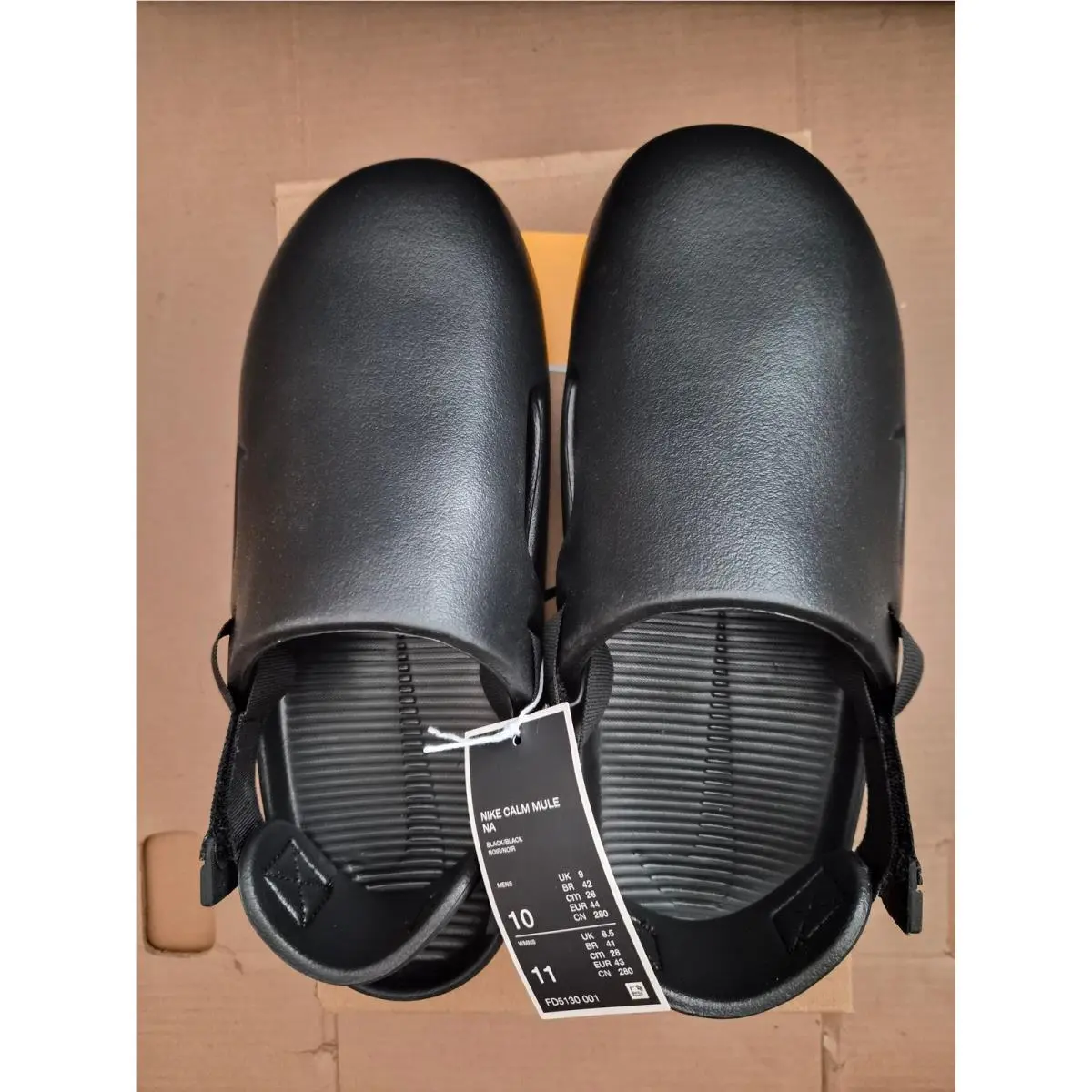 Nike Calm Mule NA Men`s Size 10 Black