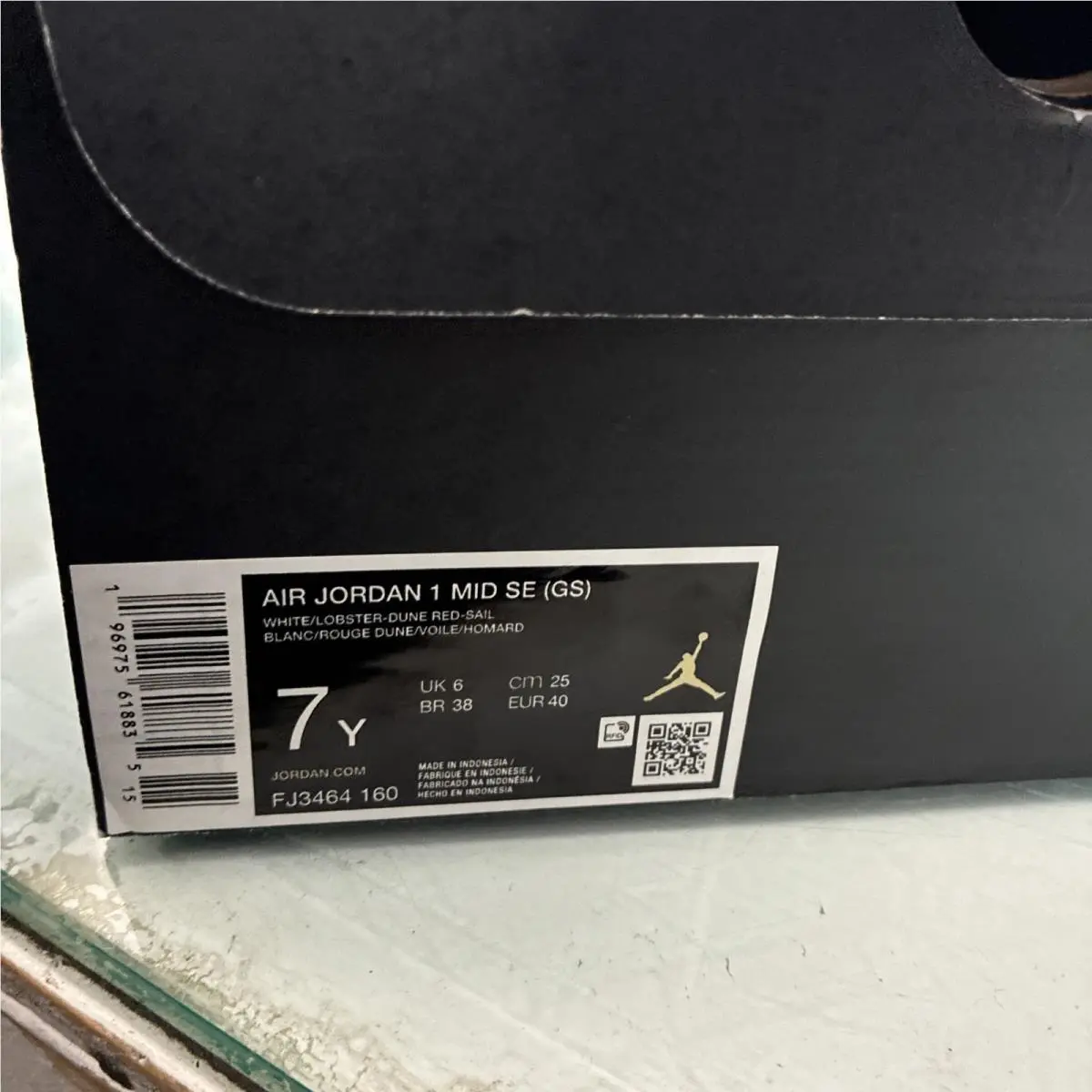 Nike shoes - Jordan 1 - White-Lobster-Dune Red 0