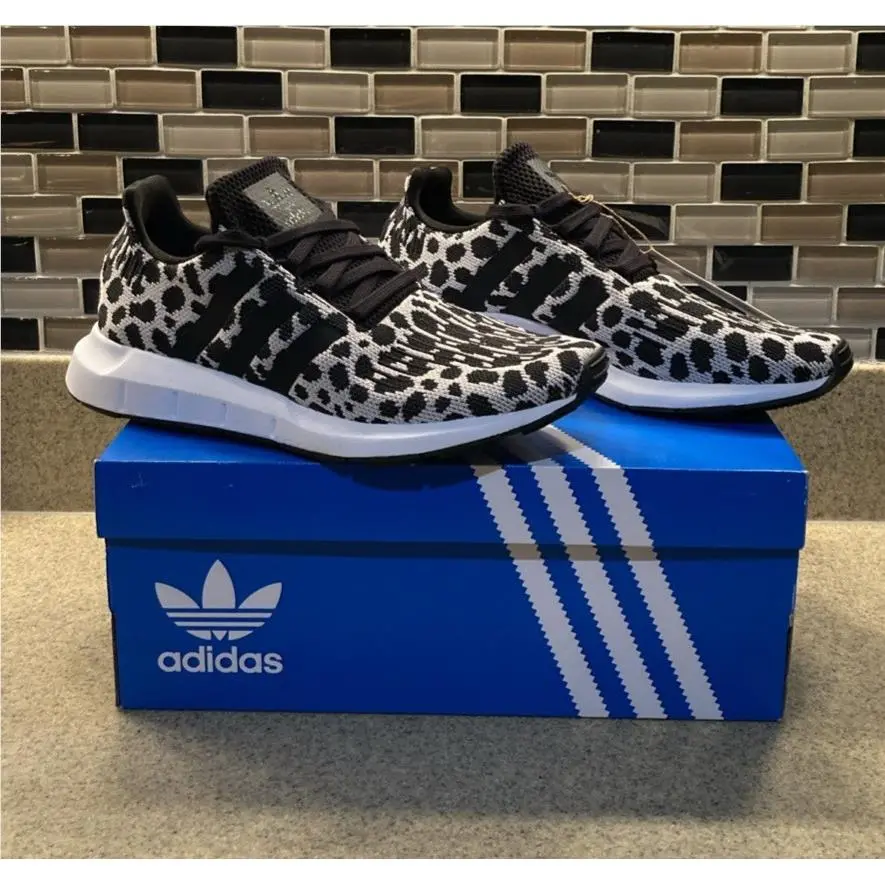 Nike shoes - adidas Swift Run - adidas Swift Run - Black White Cream 1