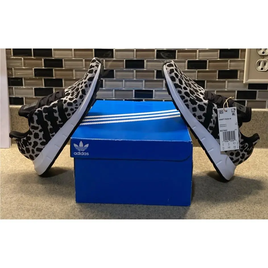 Nike shoes - adidas Swift Run - adidas Swift Run - Black White Cream 7