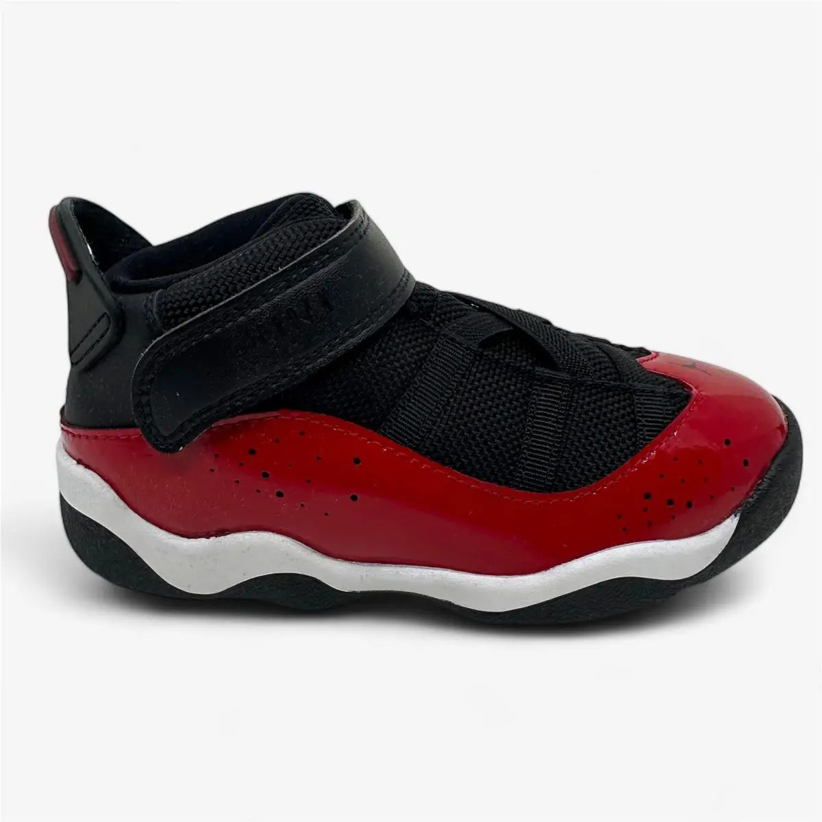 Jordan 6 Rings TD Black White Gym Red Baby Toddler Size 9 Athletic Sneaker