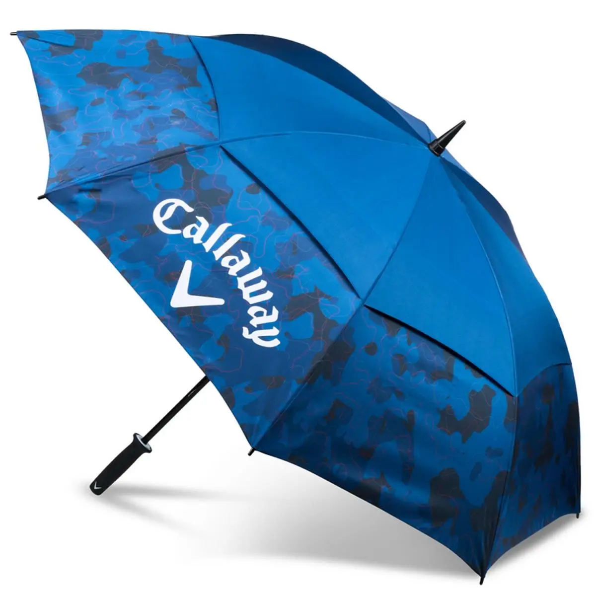 2026 Callaway Golf Shield 64 Double Canopy Navy/red Golf Umbrella