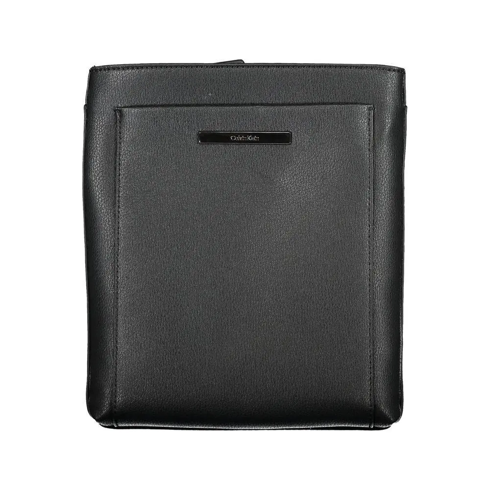 Calvin Klein Black Polyester Men`s Shoulder Bag - CA-27481