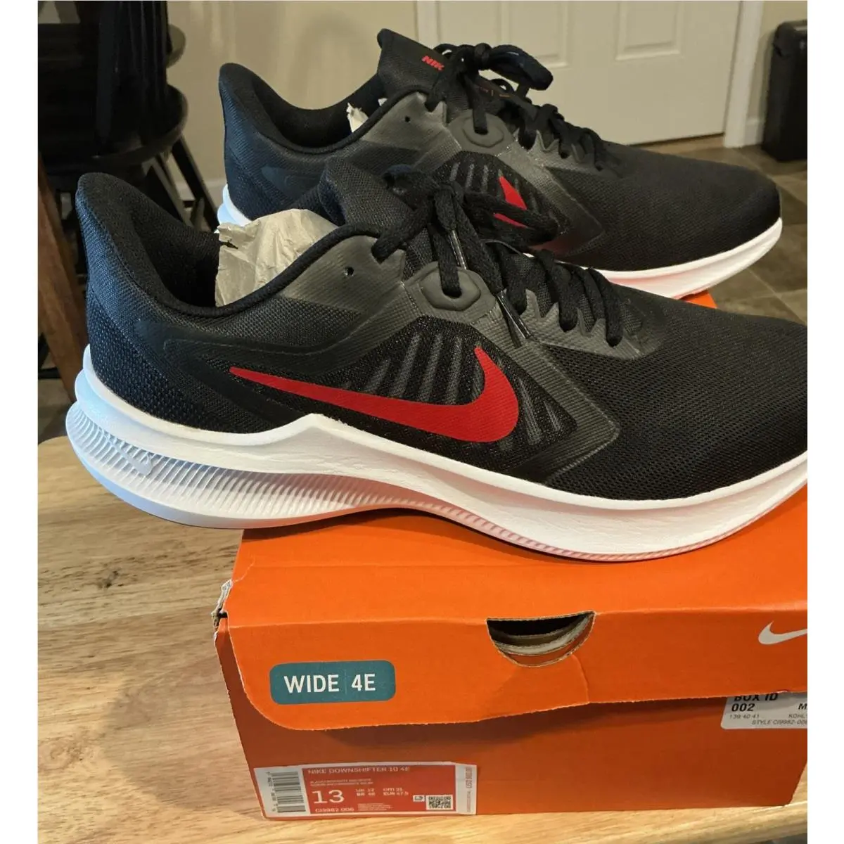 Nike Downshifter 10 Lightweight Running CI9982-006 Black Size 13 4E Wide
