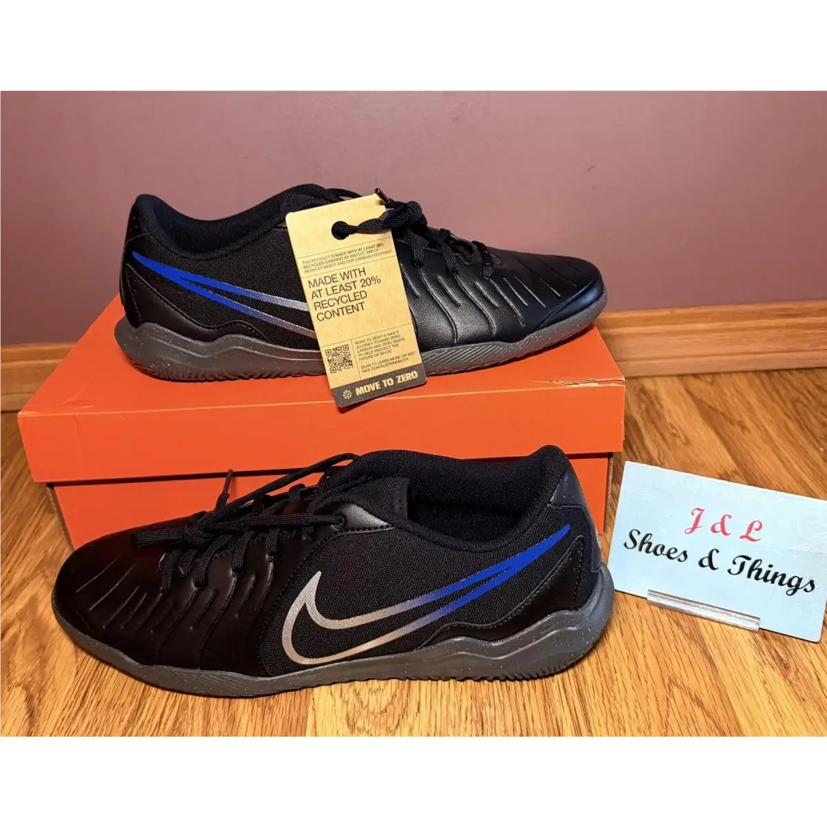 Nike Men’s Size 10 Tiempo Legend 10 Club IC Indoor Soccer Shoes Black DV4343-040