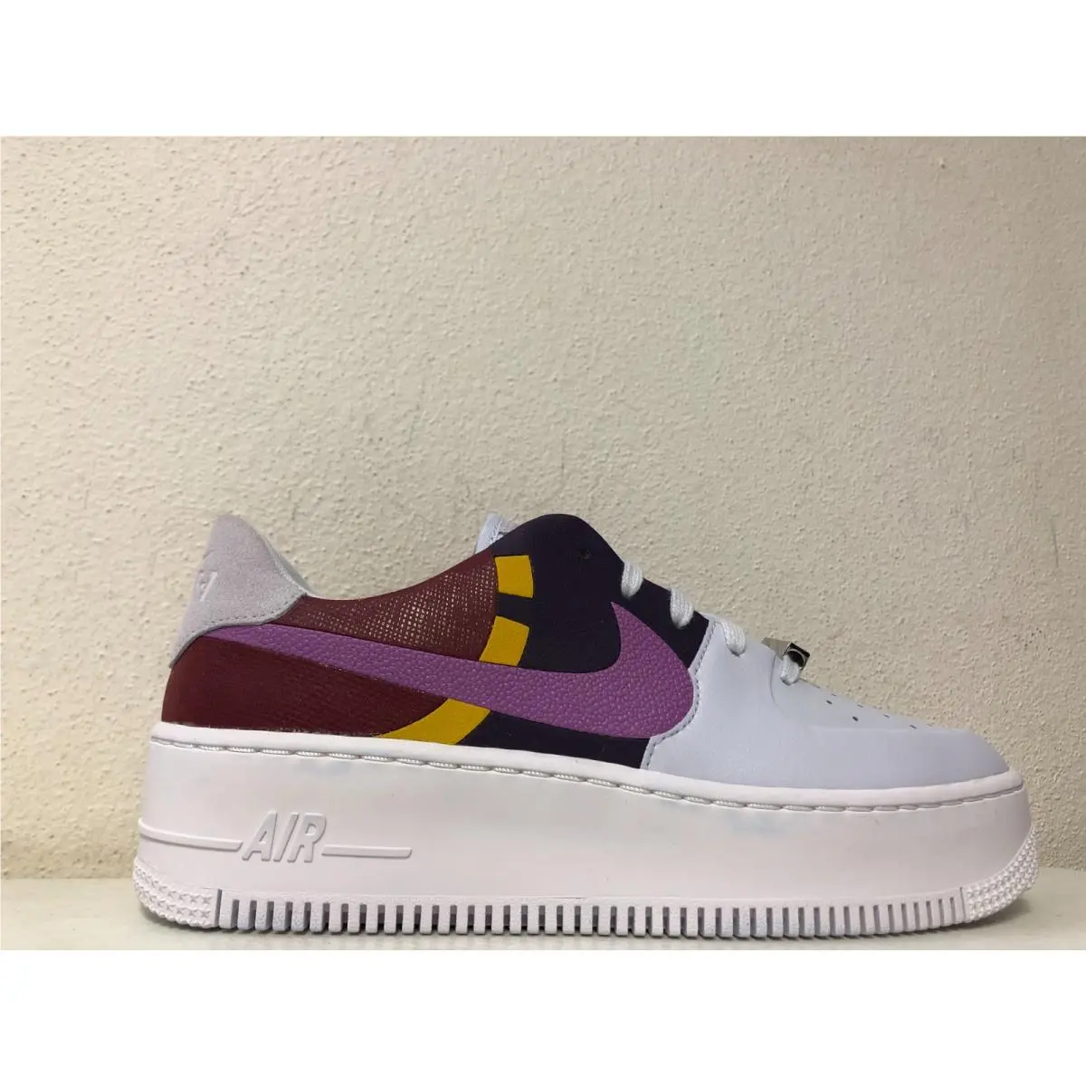 Nike Women`s AF1 Sage Low LX Football Grey Dark Orchid BV1976-003 Size 8.5
