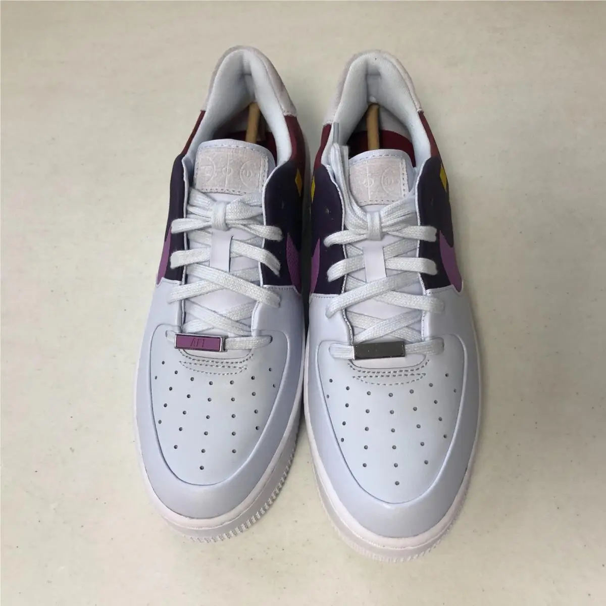 Nike shoes - Nike Air Force 1 - Air Force - BV1976-003 - Football Grey/Dark Orchid (UPC: 193150493812) 1
