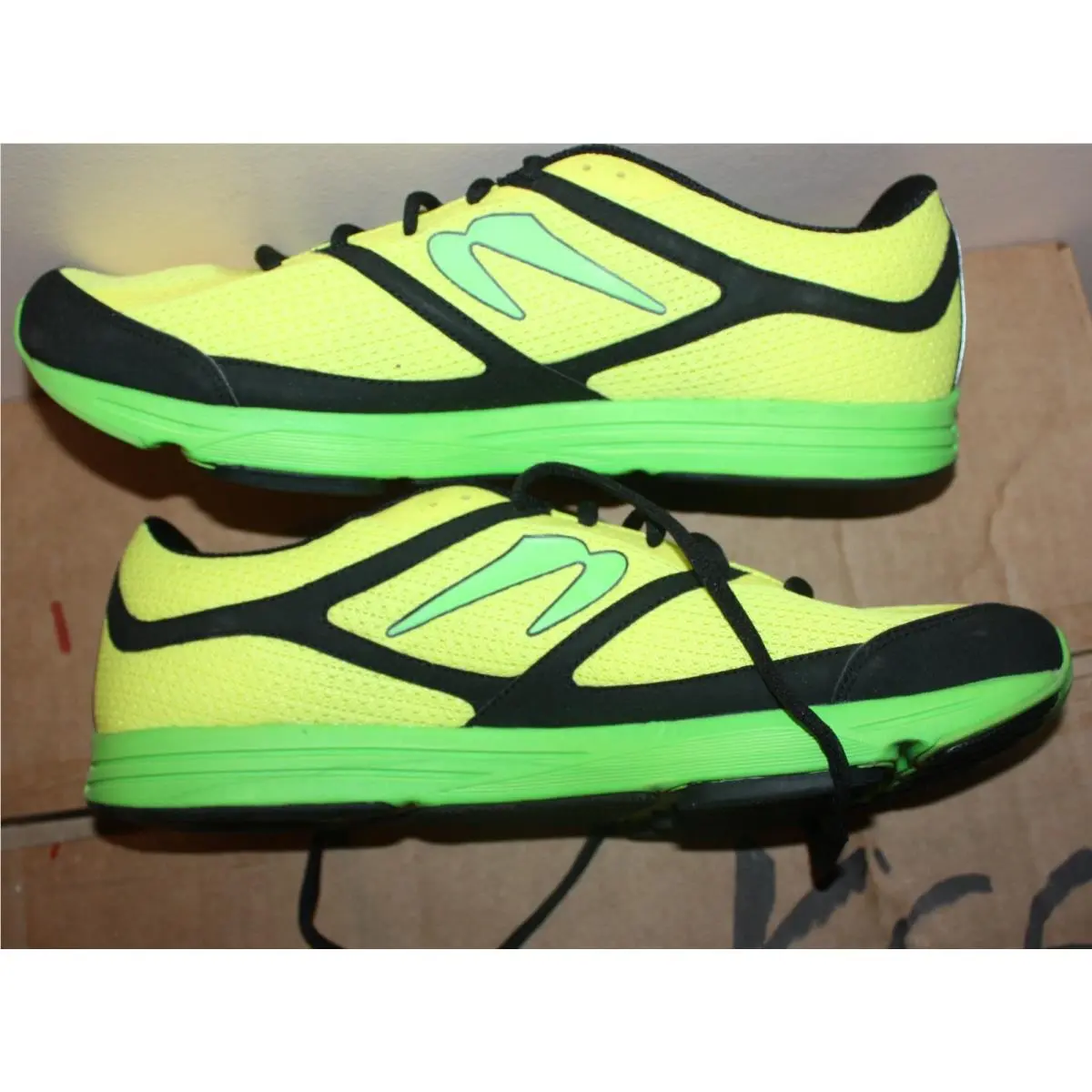 Newton Energy NR Men’s Running Shoes Black Green Yellow Sneakers sz 13 M004113