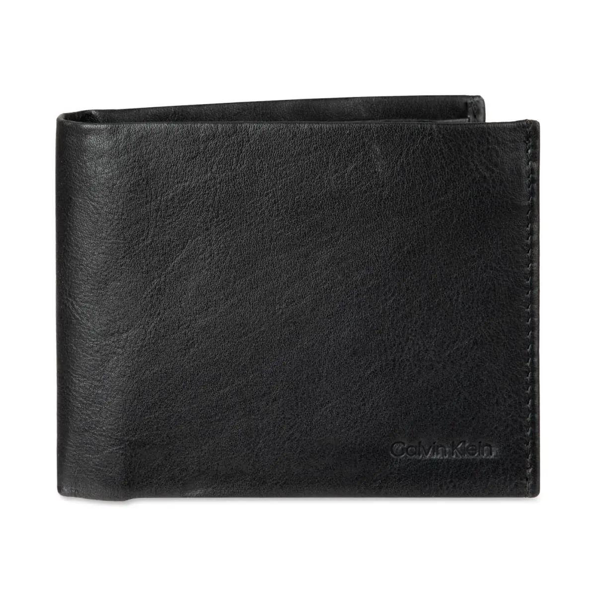 Calvin Klein Mens Rfid Leather Minimalist Bifold One Size Black Passcase