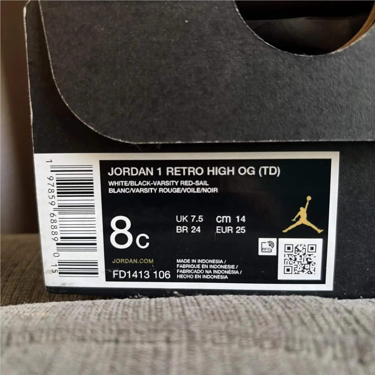 Nike shoes - Air Jordan 1 - Air - FD1413 106 - Red (UPC: 0197859688890) 1