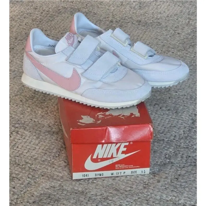 Vintage Nike Air Dyno Sneakers Shoes Youth Kid Size 1.5 Deadstock 80s Waffle
