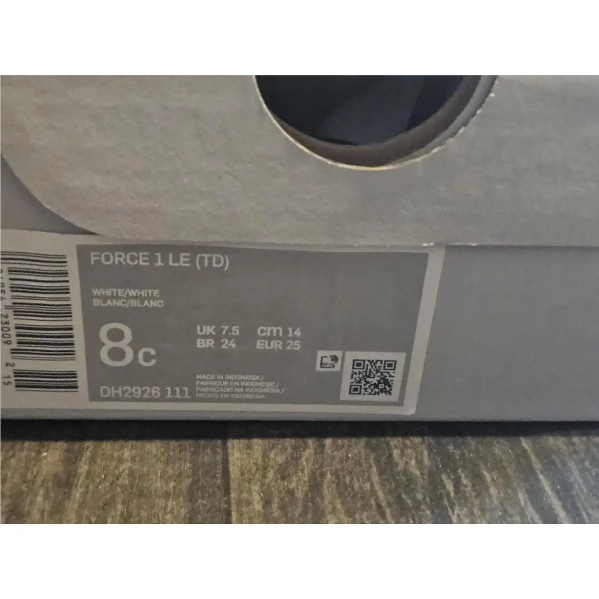 Nike shoes - Nike Force 1 LE (TD) - Triple White 4