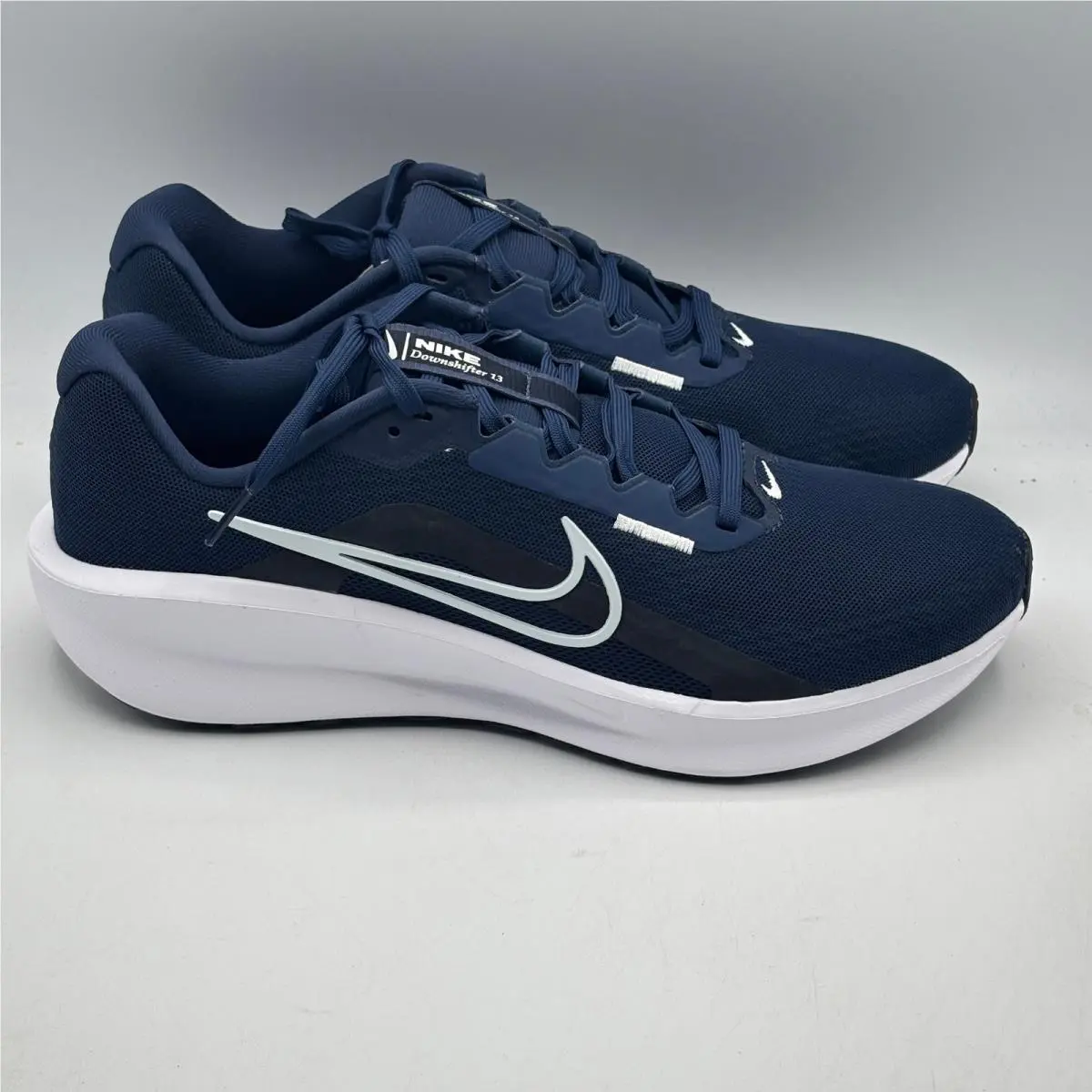 Nike Downshifter 13 Men Size 10 Midnight Navy Pure Platinum Running FD6454-400