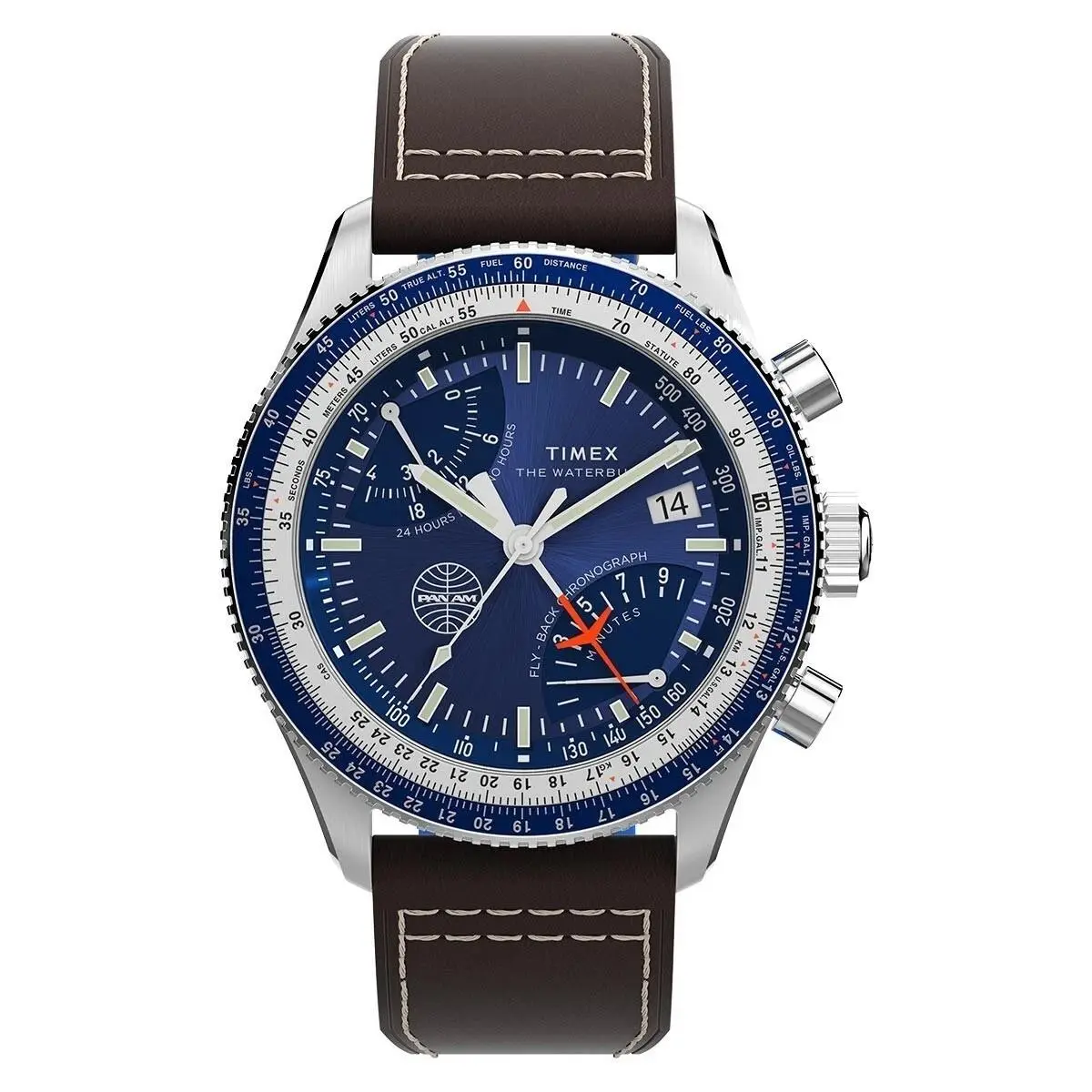Timex x Pan Am Fly Back Chronograph Aviation Special Edition Watch TW2W97200