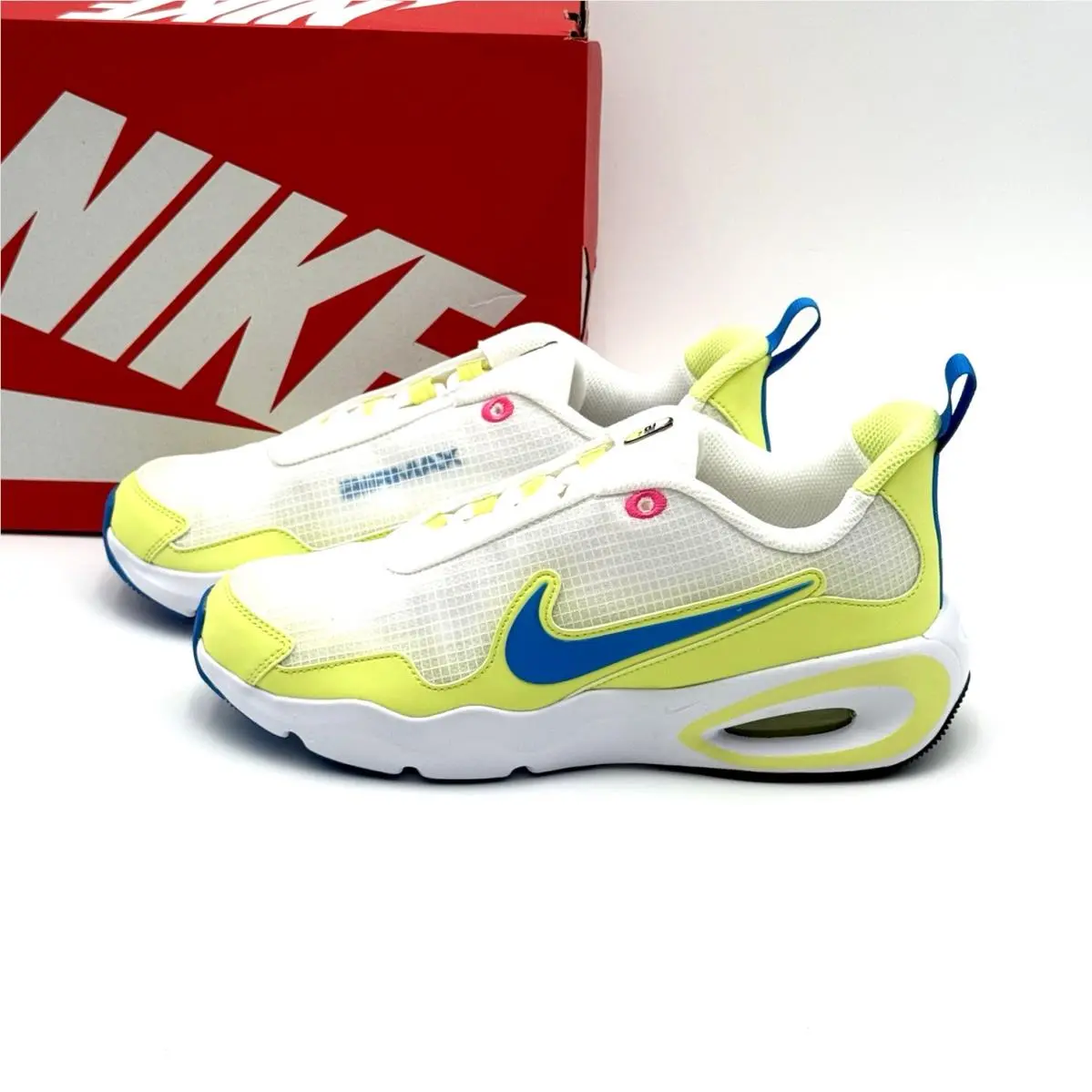 Size 6Y / Women`s 7.5 Nike Air Max Nova Sneakers White/blue IB7749-100