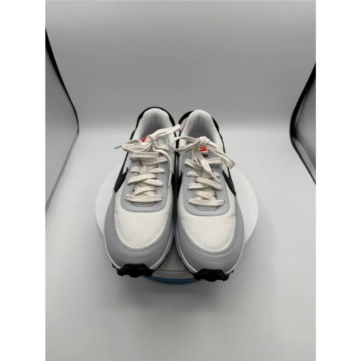 Nike Men`s Waffle Debut Sneakers Summit White/black Picante Red Size 8