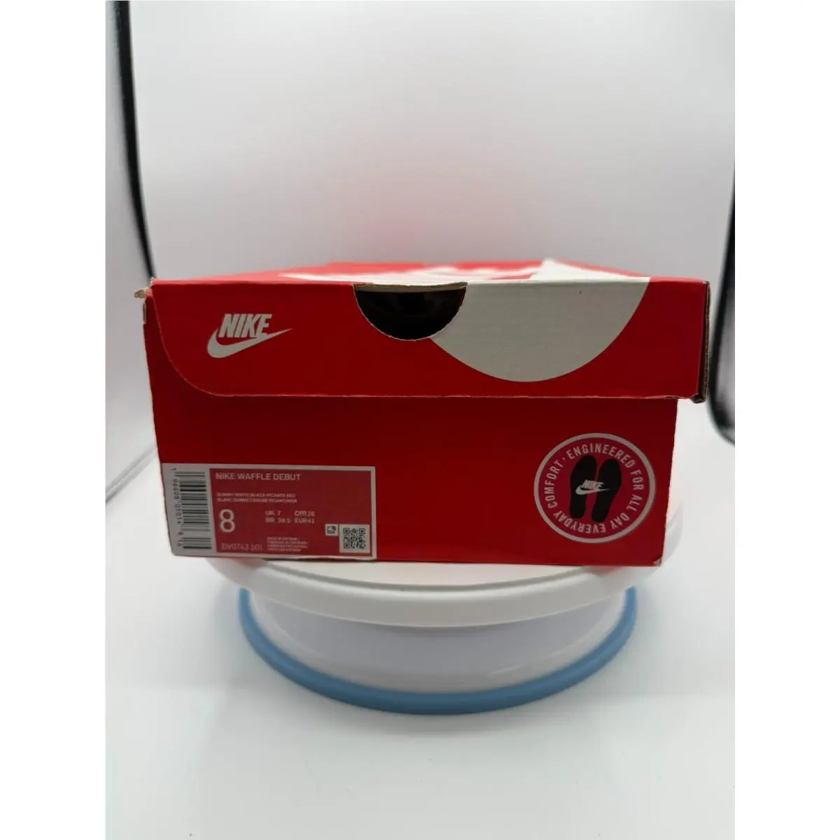 Nike shoes - Nike Waffle Debut - Waffle Debut - DV0743-101 - White, Manufacturer: Summit White/Picante Red/Pure Platinum/Black (UPC: 00196608050148) 10