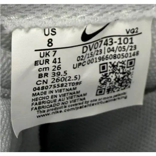 Nike shoes - Nike Waffle Debut - Waffle Debut - DV0743-101 - White, Manufacturer: Summit White/Picante Red/Pure Platinum/Black (UPC: 00196608050148) 7