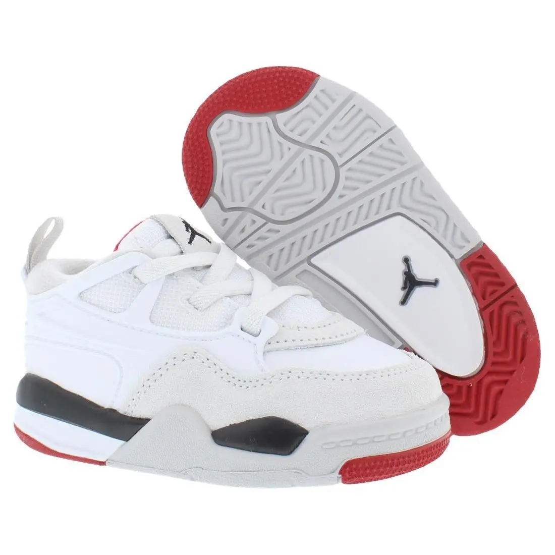 Nike Jordan 4 RM Infant/toddler Shoes Size 10 Color: White/varsity Red/black