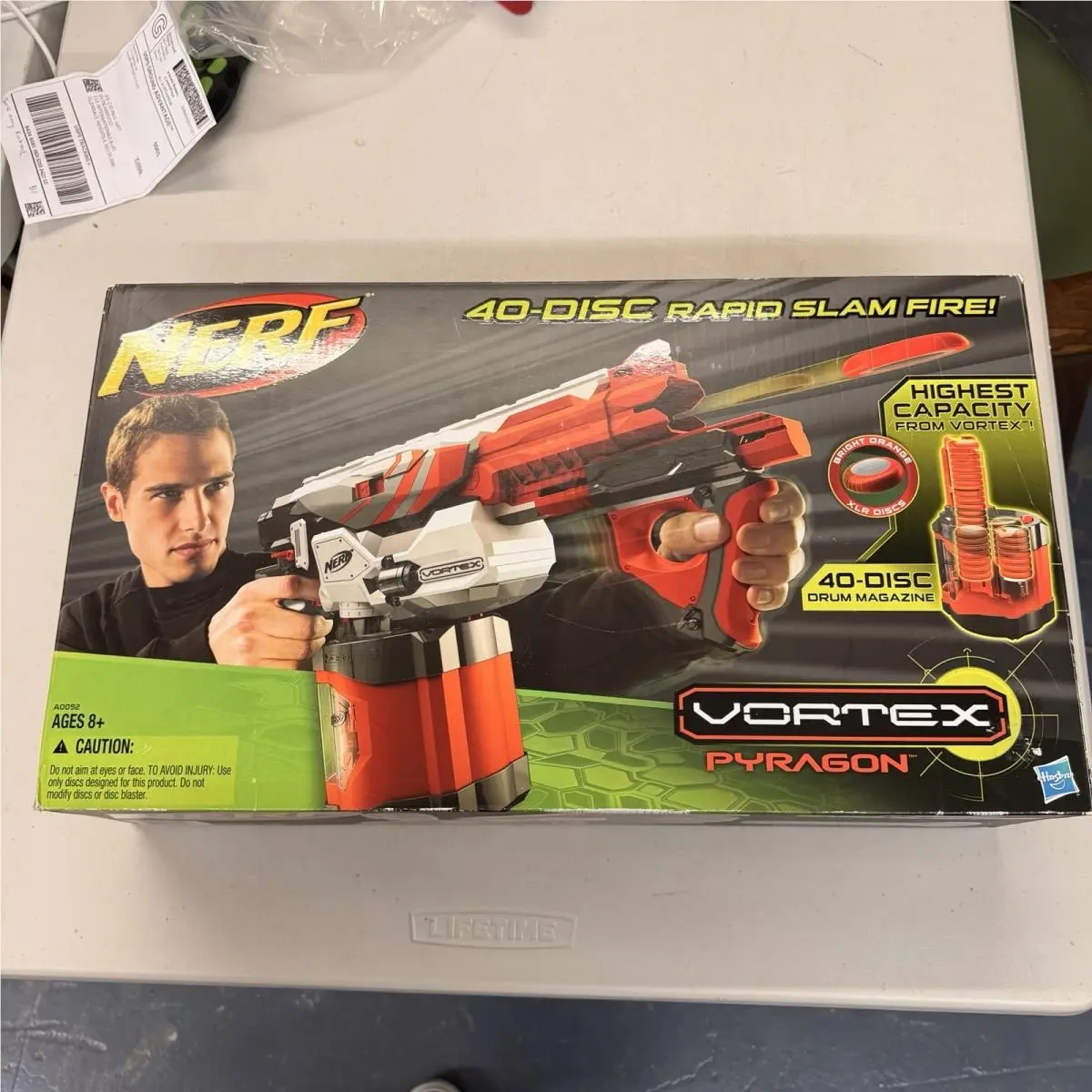 Nerf Vortex Pyragon 40-Disc Rapid Slam Fire Blaster