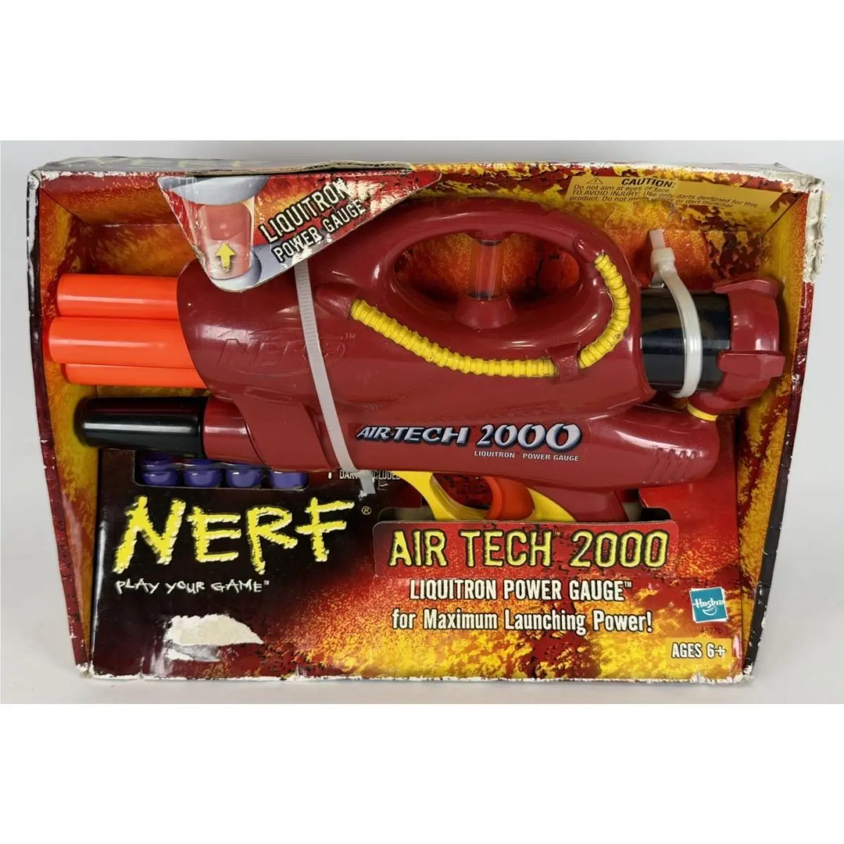 Nerf Air Tech 2000 Vintage Hasbro 2003 W/ Liquitron Power Gauge