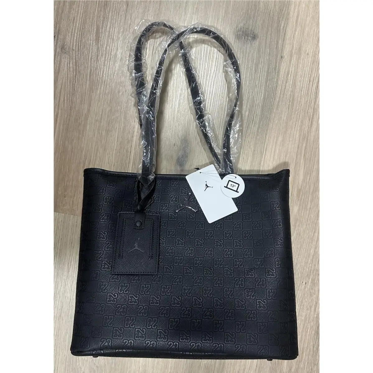 Women  Air Jordan Tote Bag Monogram Black Purse Size M 17L MM0990-023 by Nike