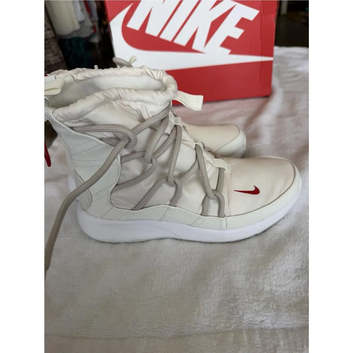 Nike shoes - Nike Tanjun High Rise - Tanjun High Rise - AO0355 - Phantom Red Sand (UPC: 193151581006) 4