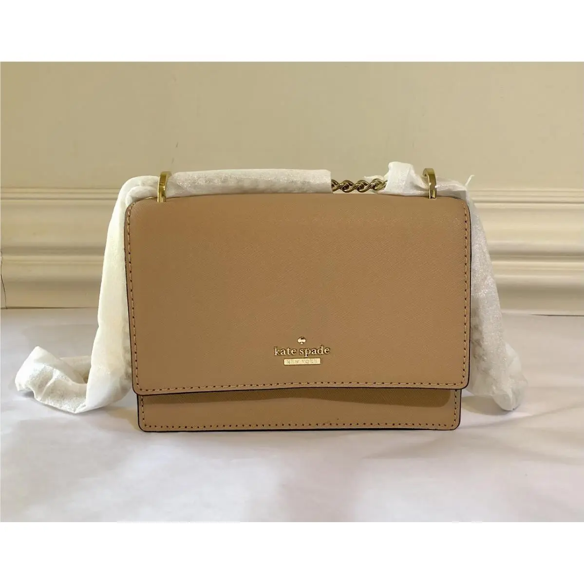 Kate Spade  bag  - Cameron Street Hazel - Cameron Street Hazel - Handle/Strap: Gold, Hardware: Gold, Exterior: Cashewbutr