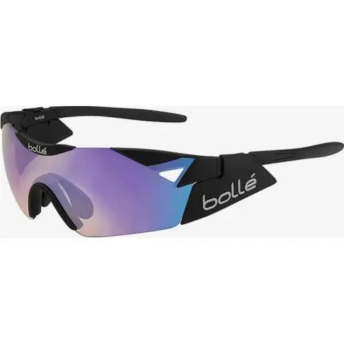 Bolle Sunglasses 6TH Sense S 144-48-116 Matt Blk Blue Violet Italy 11912