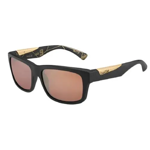 Bolle Jude Sunglasses 56-18-145 Matte Blk /gold Tony Parker Italy 12115
