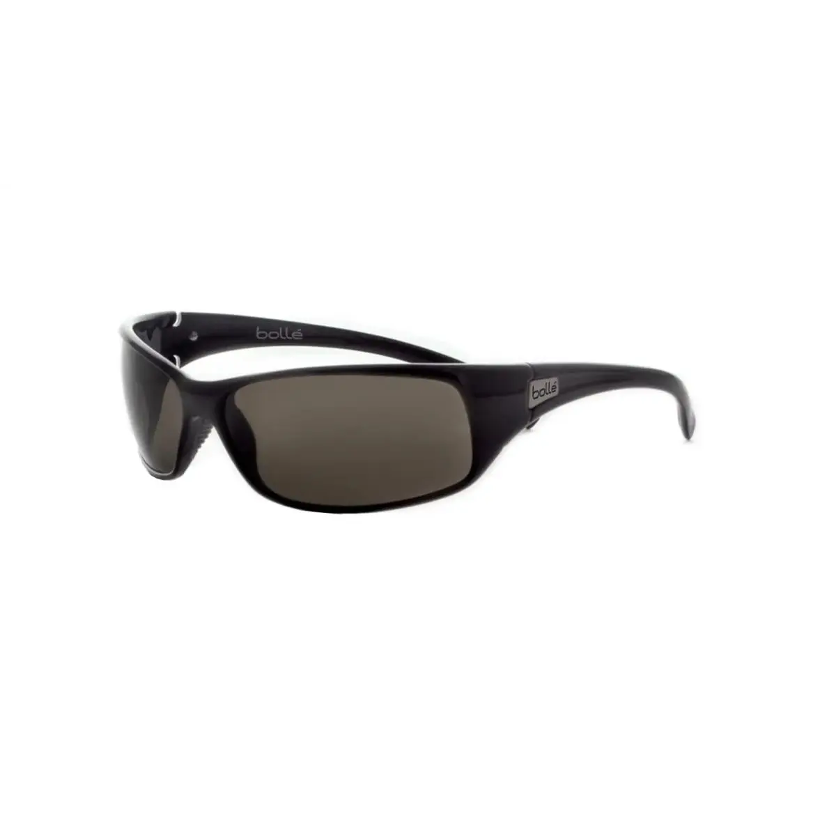 Bolle Recoil 10406 lB Wrap Sunglasses Black Gray Lenses with Case