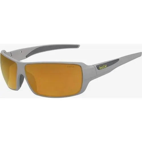 Bolle Cary Sunglasses 72-15-140 Matte Grey / Gold Mir Polarized Italy 12524