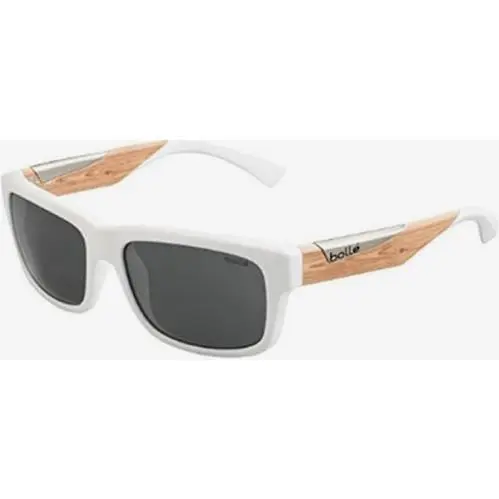 Bolle Jude Sunglasses 56-18-145 Matte White / Wood Tns Gun 6 Base AF 12267