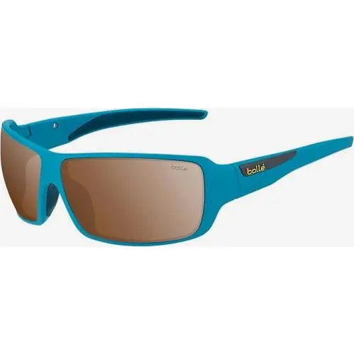 Bolle Cary Sunglasses 72-15-140 Matte Blue / Brn Lgt Silver Mir Italy 12523