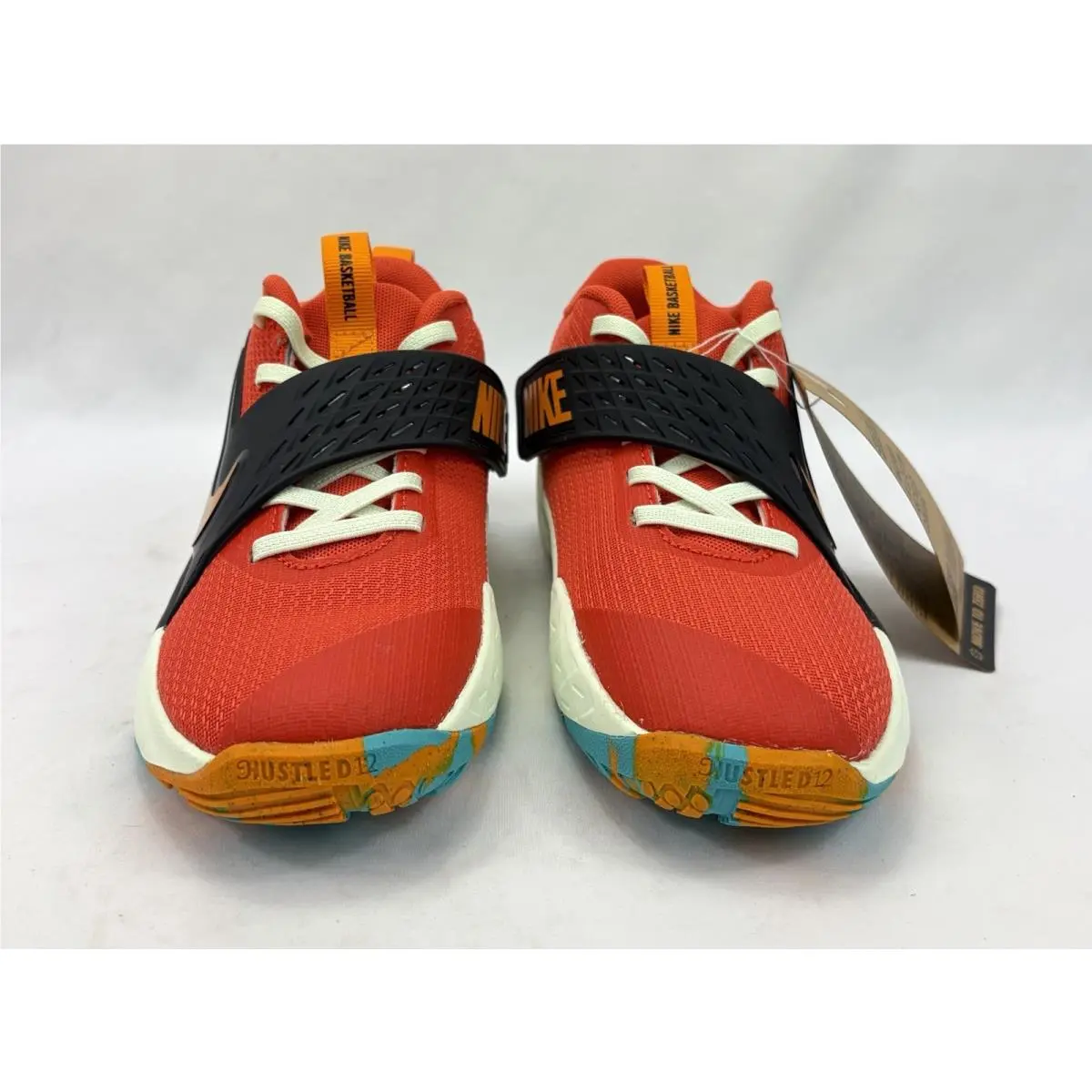 Nike shoes - Nike Team Hustle D 12 (PS) - HF6280 601 - Picante Red/Dusty Cactus/Volt Tint/Orange Peel (UPC: 197863554808) 1