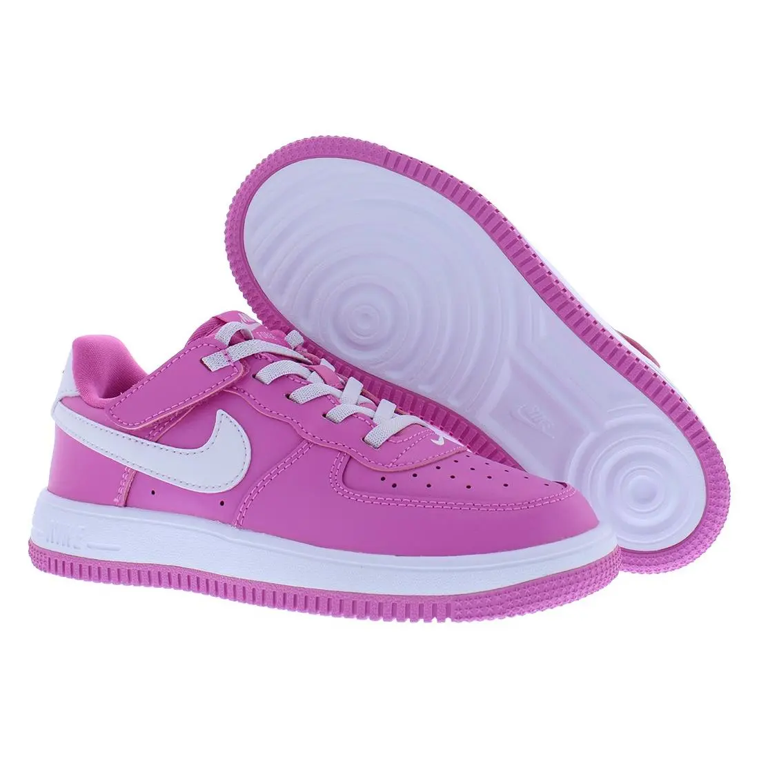 Nike Force 1 Low Easyon PS Girls Shoes Size 9 Color: Playful Pink/white