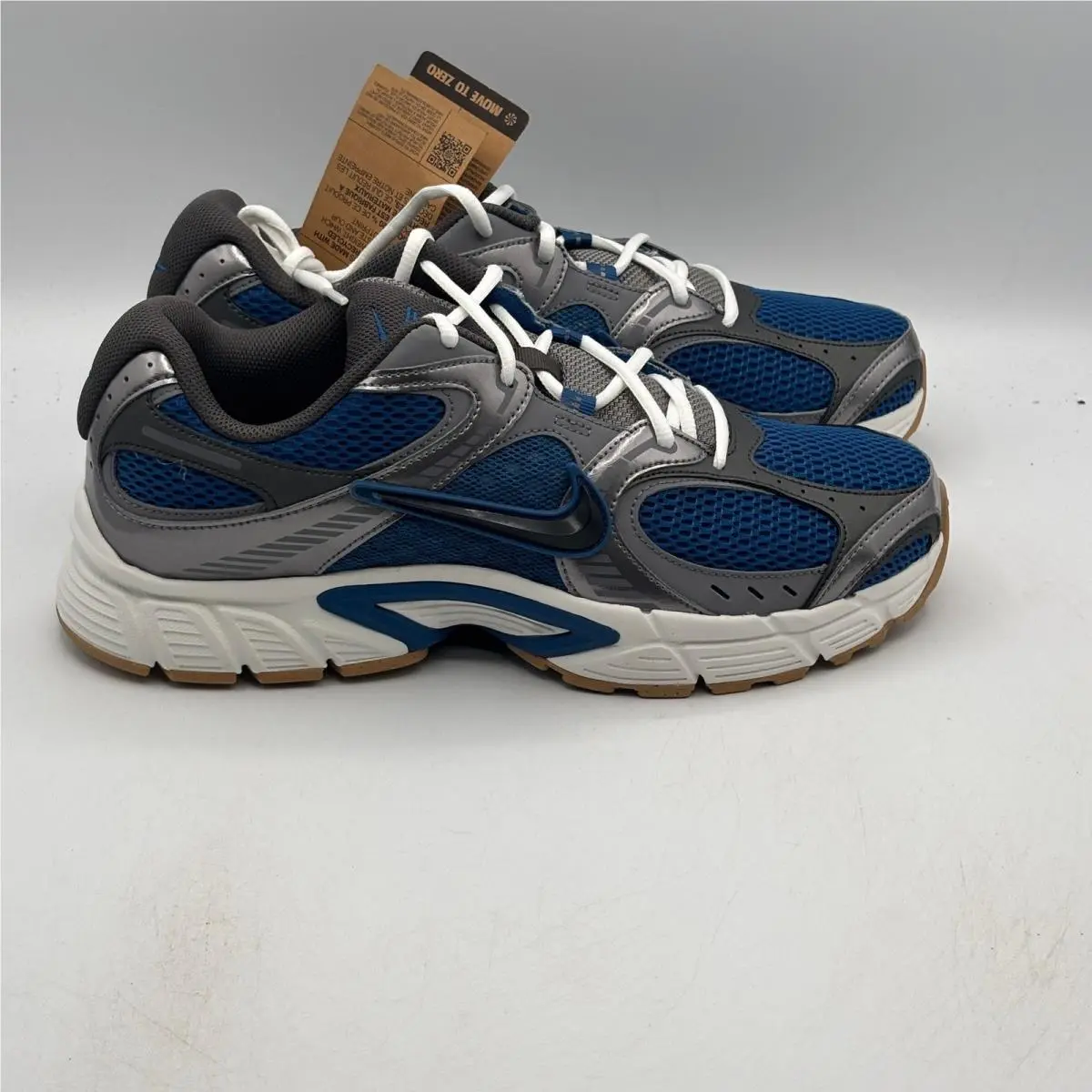 Nike V5 Rnr Mens 11 Blue Vast Grey Metallic Silver Running Shoes HJ5228-401