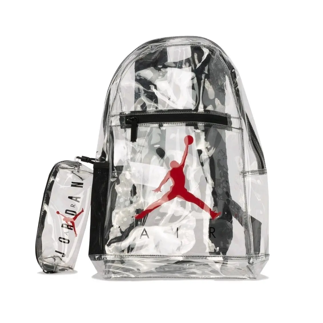 Nike Jordan Clear Schoolbackpack 17L Transparent Kids Bookbag Travel Bag