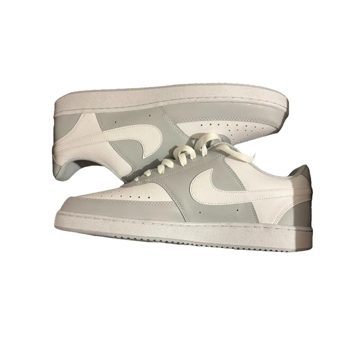 Men`s Athletic Business Casual Shoes 11 Nike Court Vision Lo Pure Platinum White