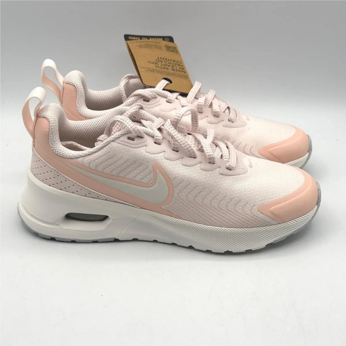 Nike Air Max Nuaxis Women Size 6 Pink Sail Recycled Sneakers HF1233-600