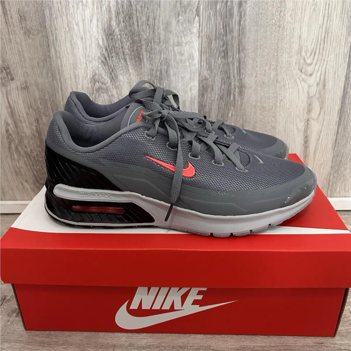 Nike Air Max Bia Sneakers Womens 10.5 - Mens 9 Grey Pink W Box Athletic Shoe