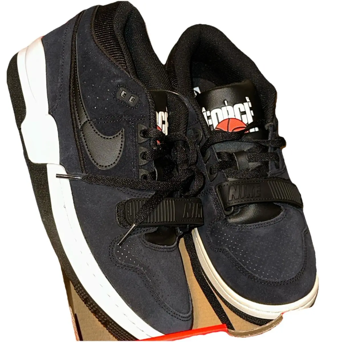Nike Air Force Men’s Size 10.5 AAF88 Black Suede Mid Top Athletic Shoes