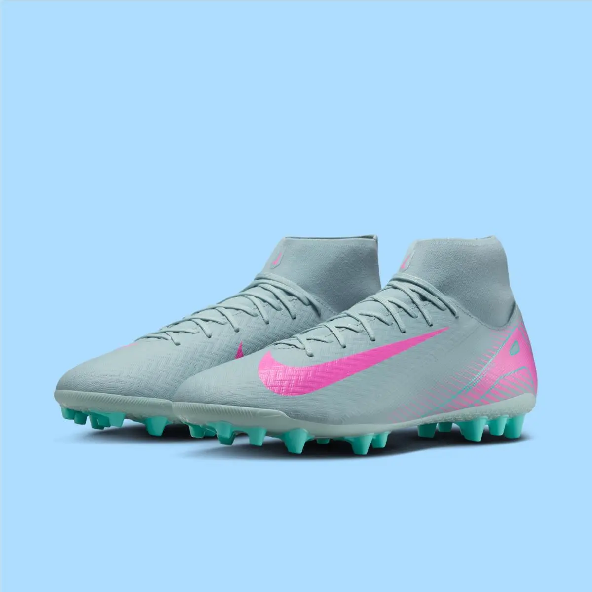Nike Mercurial Superfly 10 Academy Ocean FQ8329-301 Men`s Size 10.5 Cleats 122F