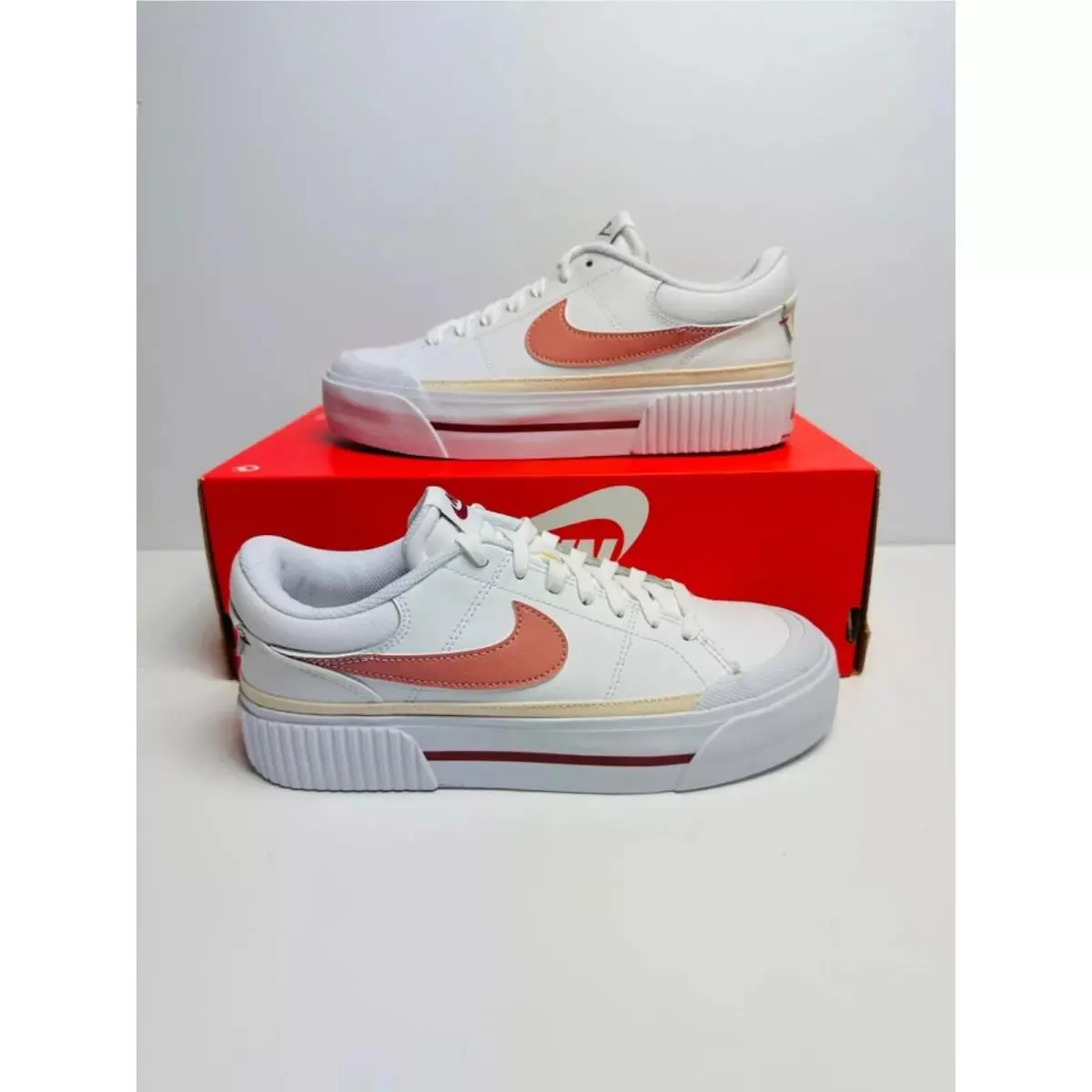 Nike Court Legacy Lift Casual Sneakers Shoes FQ8782 100 Multicolor Size US 11