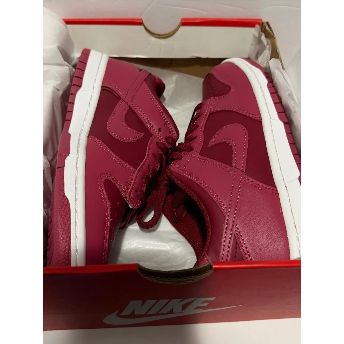 Nike shoes - Nike Dunk Low GS Team Red Sweet Beet FB9109-602 - Red 4