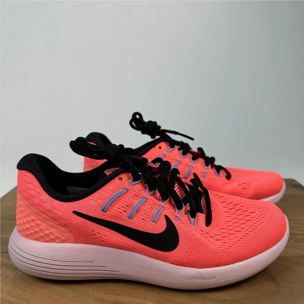 Womens Nike Lunarglide 8 Hot Punch Pink Sneakers Shoes Size 5 M