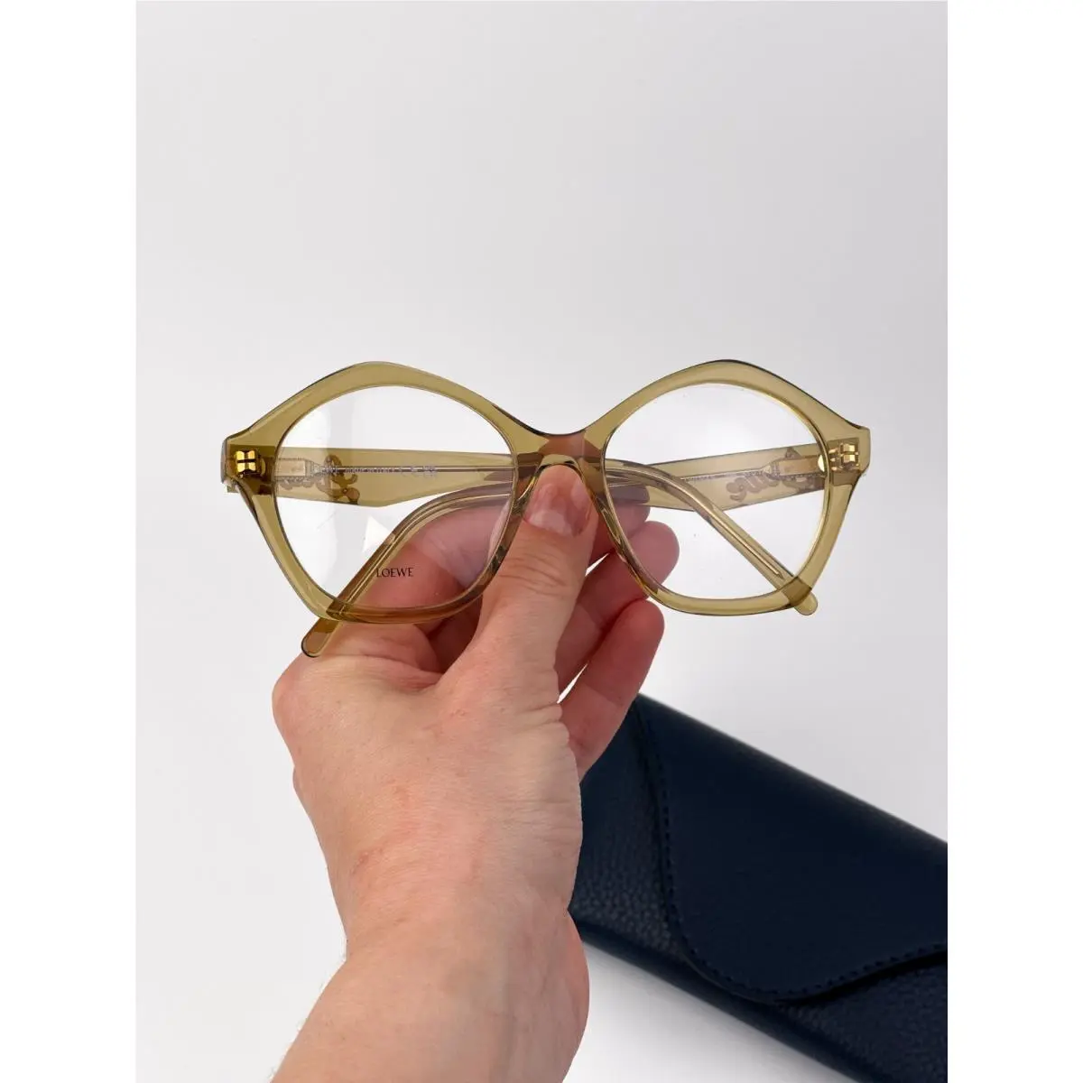 Loewe Curvy Women Eyeglasses Green Butterfly LW50053I 096
