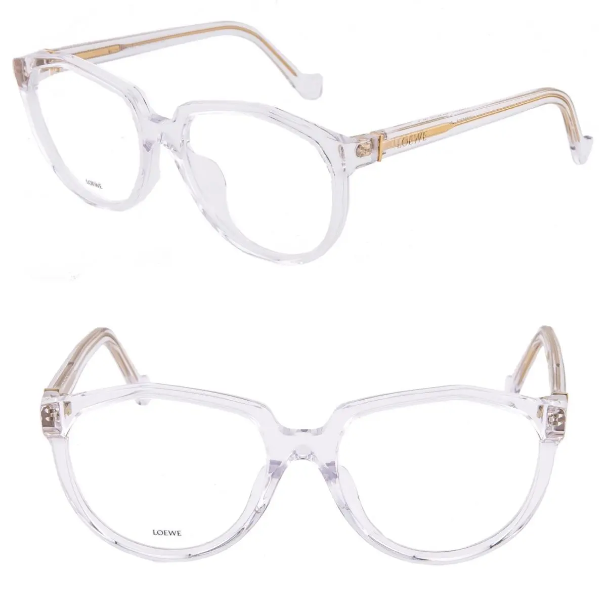 Loewe Geometric LW50027U Crystal Bold Unisex 50027 Optical Frame Eyeglasses 026