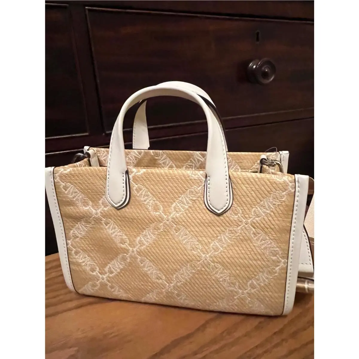 Purse Gigi Small or Lg Natural White Crossbody Strap $278/$358 Gigi EW Messenger, Small, 10x7, Natural by Michael Kors